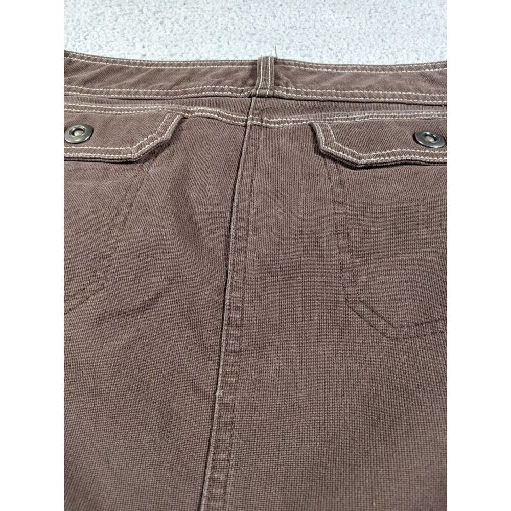Cabela's Skirt Womens 12 Button Flap Cotton Stretch Brown Casual Outdoor - Picture 8 of 14